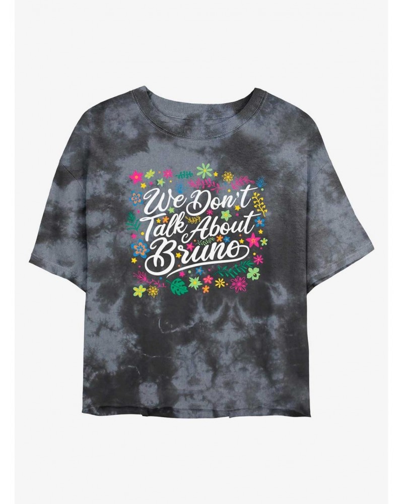 Disney Encanto We Don't Talk About Bruno Tie-Dye Girls Crop T-Shirt $14.16 T-Shirts