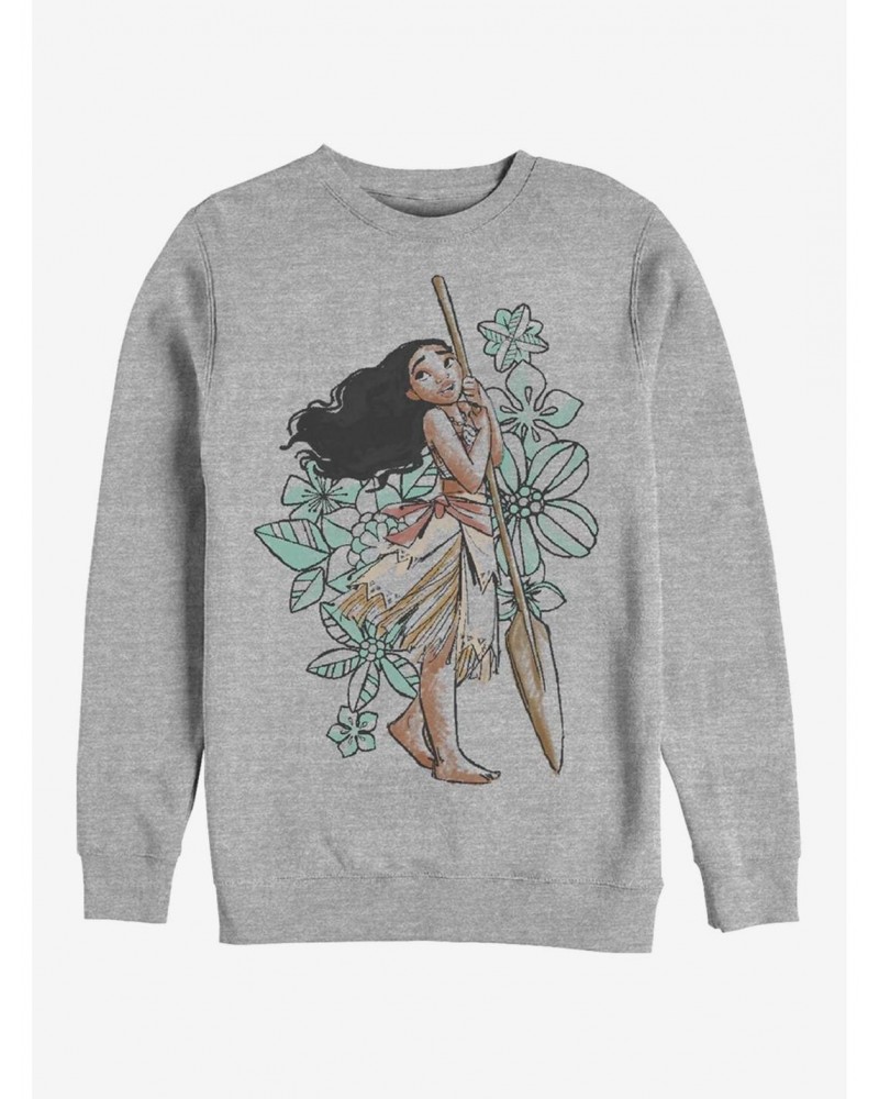 Disney Moana Moana Sketch Crew Sweatshirt $16.61 Sweatshirts