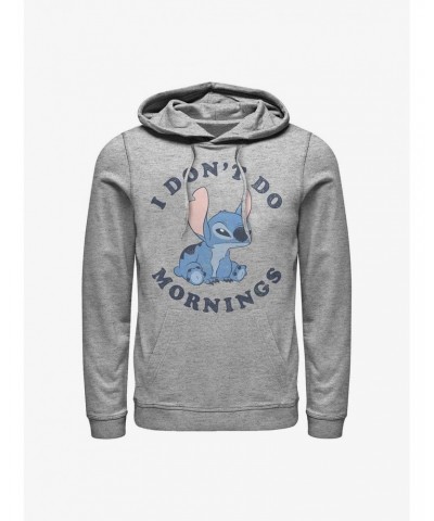 Disney Lilo & Stitch I Don't Do Mornings Hoodie $20.65 Hoodies