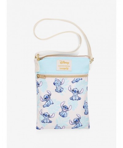 Loungefly Disney Lilo & Stitch Palm Leaves Passport Crossbody Bag $7.56 Bags