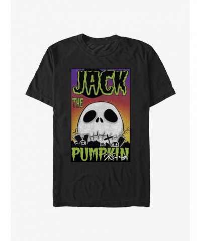 Disney The Nightmare Before Christmas Jack The Pumpkin King Skull Poster T-Shirt $8.60 T-Shirts