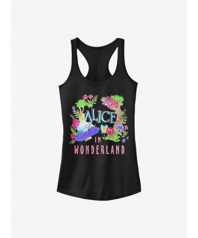 Disney Alice In Wonderland Neon Alice Girls Tank $10.46 Tanks