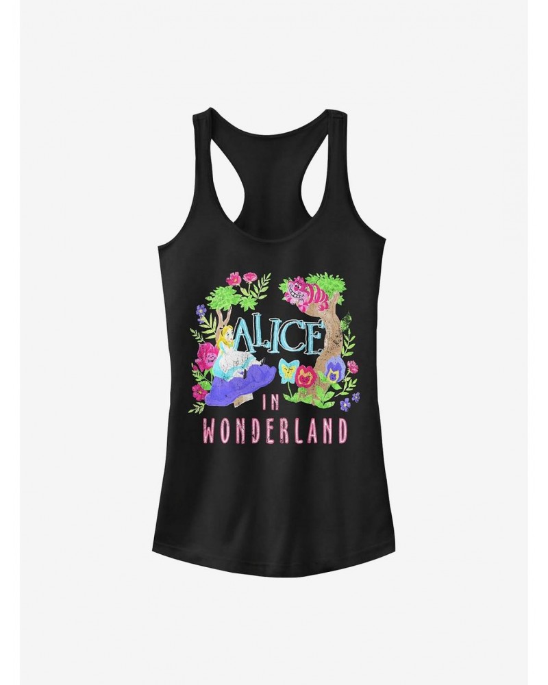 Disney Alice In Wonderland Neon Alice Girls Tank $10.46 Tanks