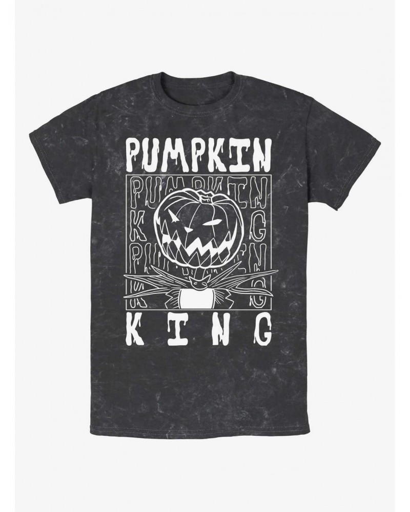 Disney The Nightmare Before Christmas Jack Pumpkin King Mineral Wash T-Shirt $10.88 T-Shirts