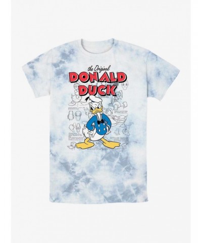 Disney Donald Duck Original Sketch Tie-Dye T-Shirt $10.88 T-Shirts