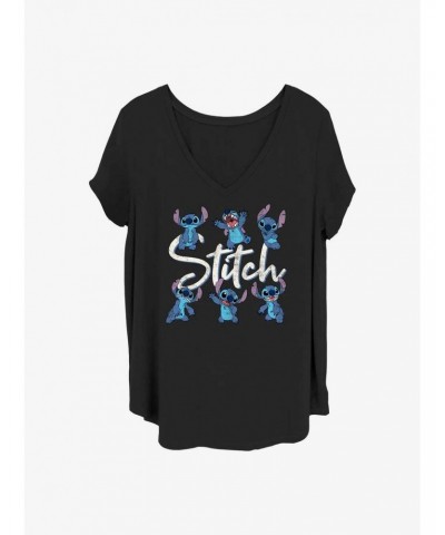 Disney Lilo & Stitch Posing Stitch Girls T-Shirt Plus Size $9.25 T-Shirts