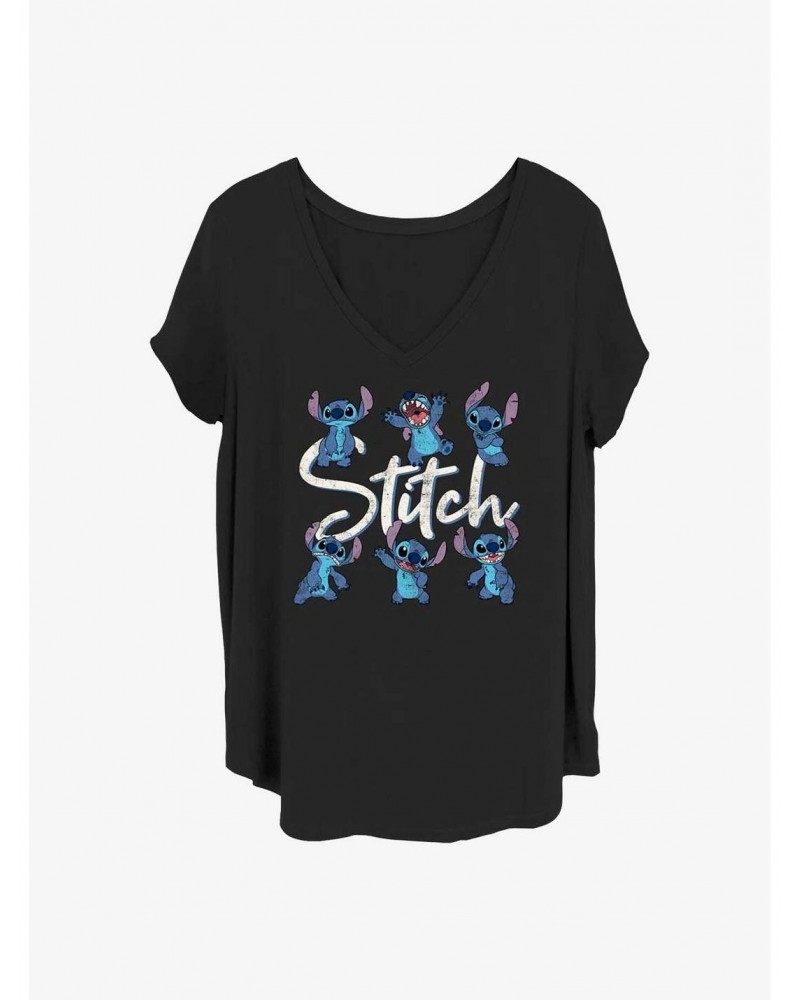 Disney Lilo & Stitch Posing Stitch Girls T-Shirt Plus Size $9.25 T-Shirts