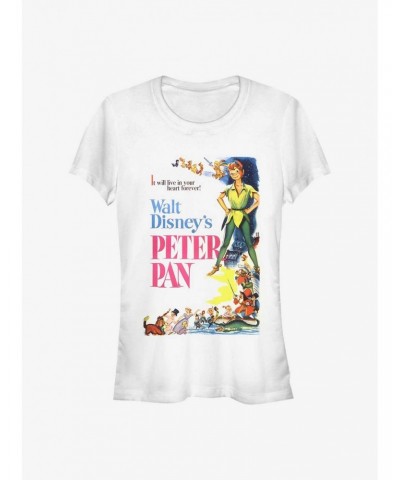 Disney Peter Pan Vintage Poster Girls T-Shirt $10.96 T-Shirts