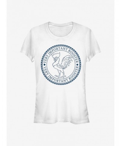 Disney Moana Hei Hei Badge Girls T-Shirt $8.22 T-Shirts