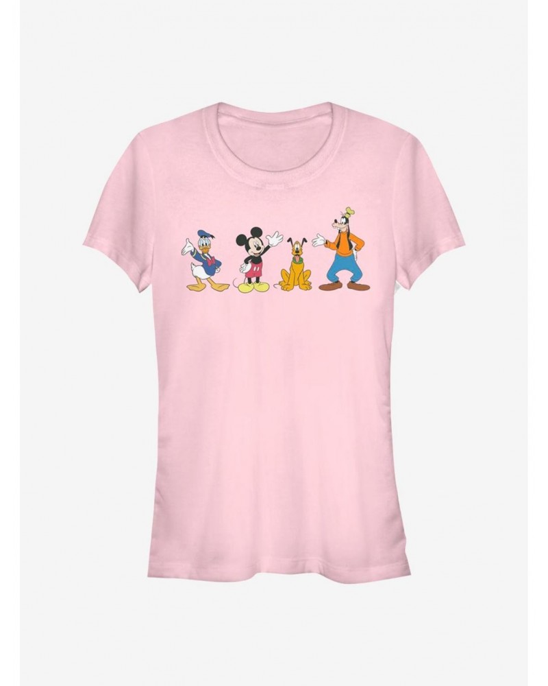 Disney Mickey Mouse And Friends Waving Girls T-Shirt $11.70 T-Shirts