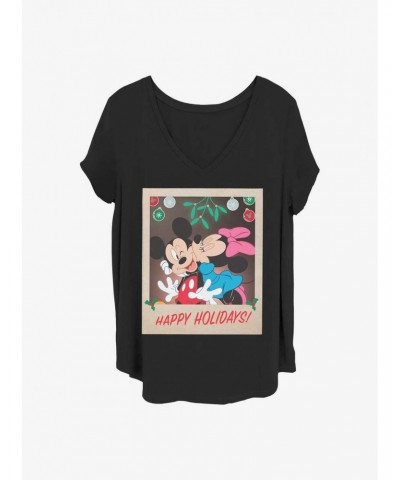 Disney Mickey Mouse Holiday Polaroid Girls T-Shirt Plus Size $12.72 T-Shirts