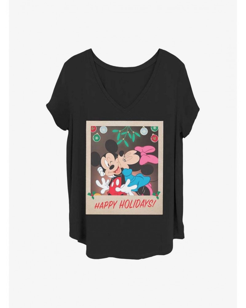 Disney Mickey Mouse Holiday Polaroid Girls T-Shirt Plus Size $12.72 T-Shirts