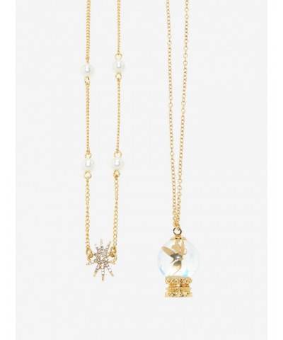 Disney Tinker Bell Crystal Ball Star Necklace Set $4.77 Necklace Set