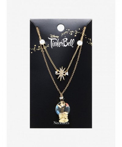 Disney Tinker Bell Crystal Ball Star Necklace Set $4.77 Necklace Set