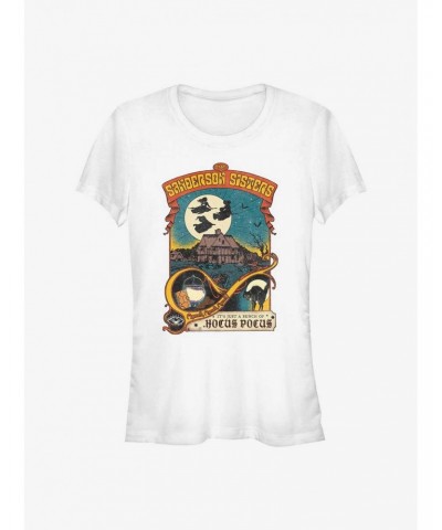 Disney Hocus Pocus Night Time Fly Poster Girls T-Shirt $12.45 T-Shirts