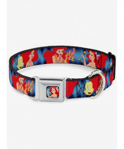 Disney The Little Mermaid Under The Sea Scenes Seatbelt Buckle Dog Collar $10.71 Pet Collars