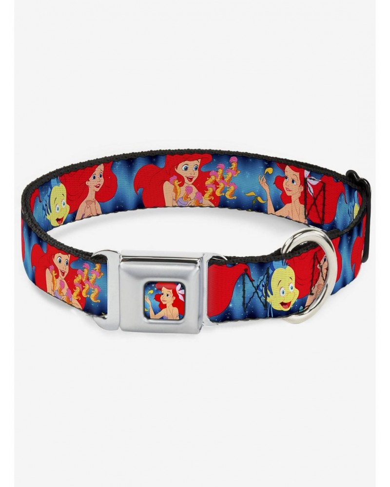 Disney The Little Mermaid Under The Sea Scenes Seatbelt Buckle Dog Collar $10.71 Pet Collars