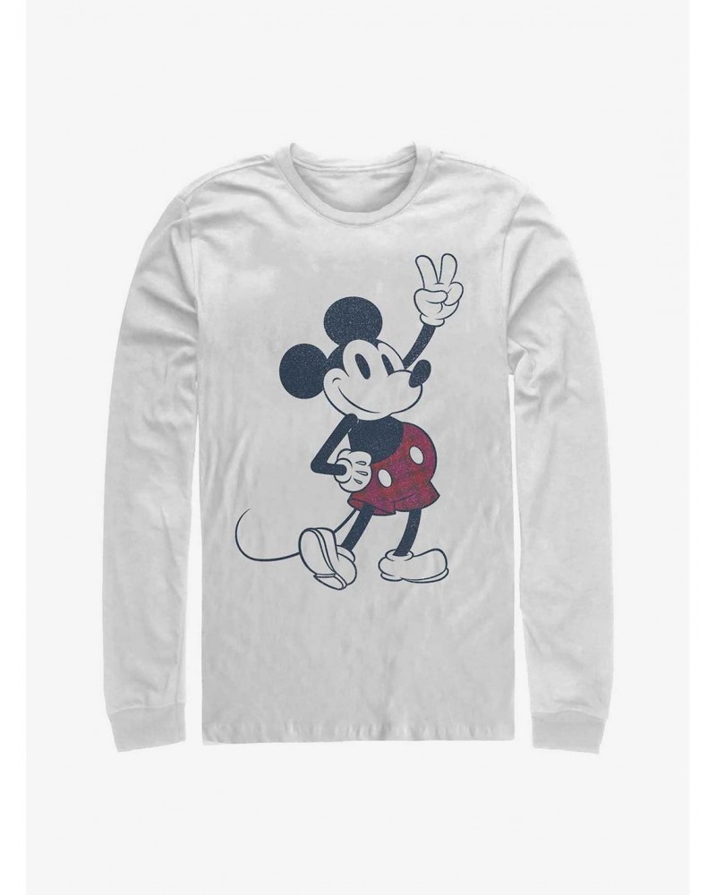 Disney Mickey Mouse Plaid Mickey Long-Sleeve T-Shirt $13.16 T-Shirts