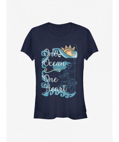 Disney Moana One Ocean One Heart Girls T-Shirt $12.45 T-Shirts