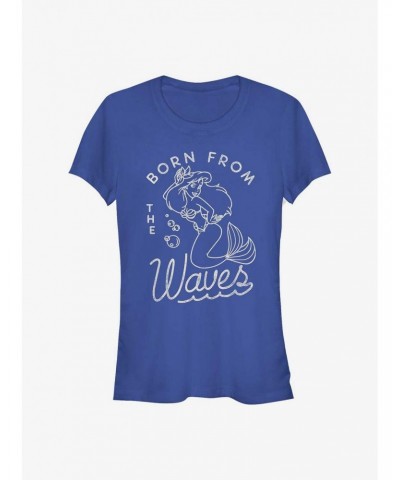 Disney The Little Mermaid Ariel Born From The Waves Girls T-Shirt $7.47 T-Shirts