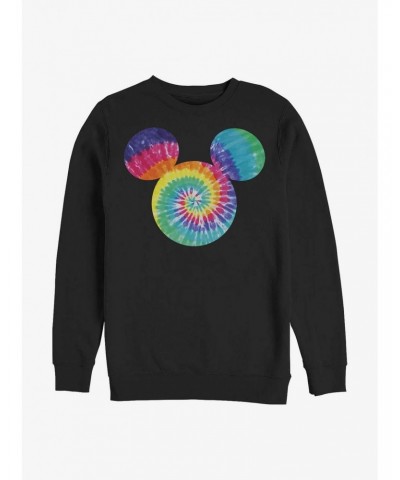 Disney Mickey Mouse Mickey Tie Dye Fill Crew Sweatshirt $16.24 Sweatshirts