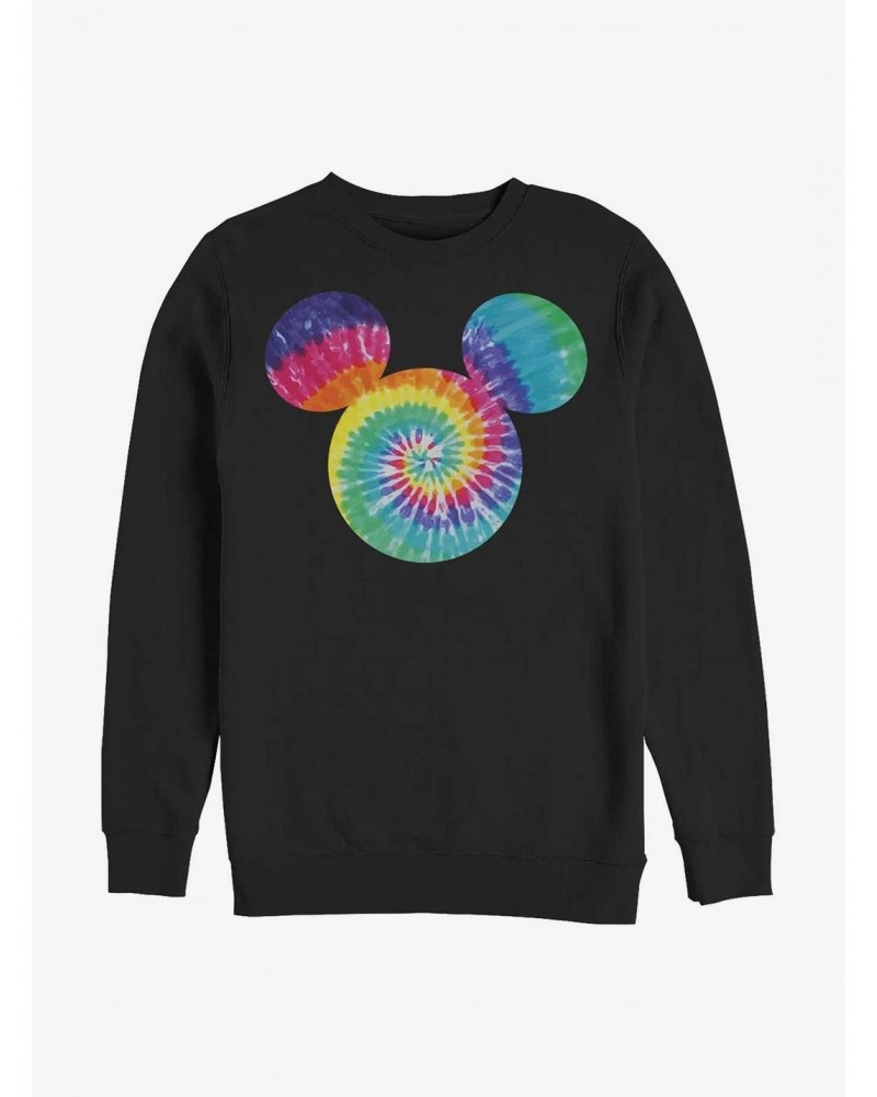 Disney Mickey Mouse Mickey Tie Dye Fill Crew Sweatshirt $16.24 Sweatshirts