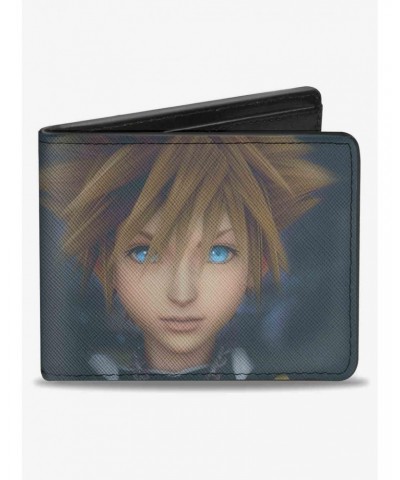 Disney Kingdom Hearts II Hazy Sora Face Close Up Bifold Wallet $8.15 Wallets