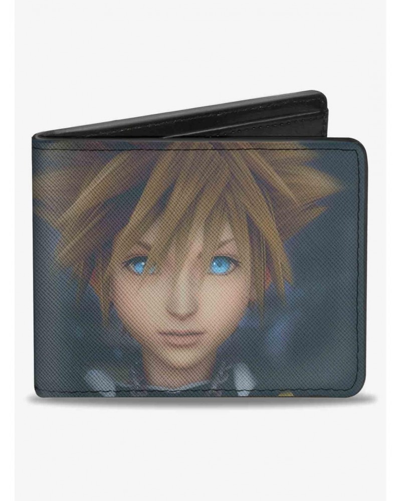 Disney Kingdom Hearts II Hazy Sora Face Close Up Bifold Wallet $8.15 Wallets