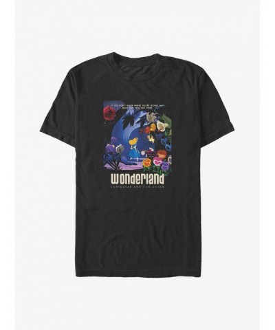 Disney Alice in Wonderland Curiouser and Curiouser Poster Big & Tall T-Shirt $14.65 T-Shirts