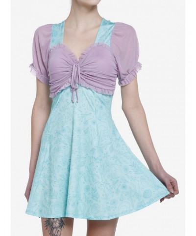 Her Universe Disney The Little Mermaid Lace-Up Sweetheart Dress $26.35 Dresses