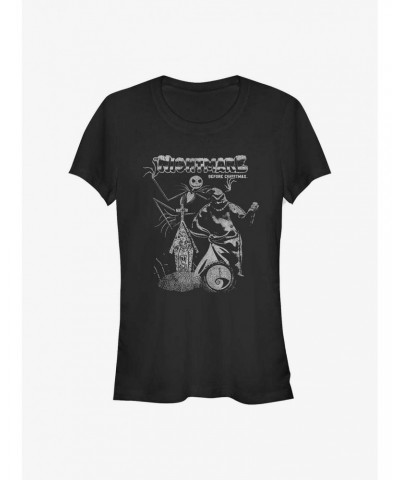 The Nightmare Before Christmas Vintage Poster Girls T-Shirt $11.21 T-Shirts