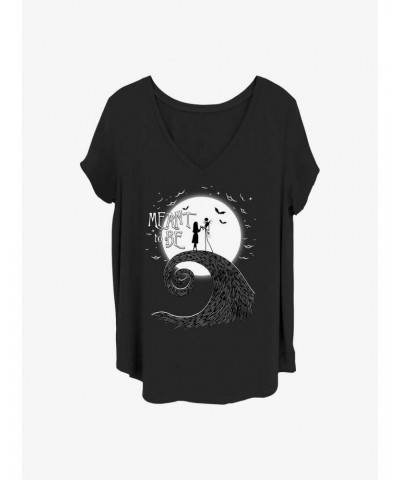 Disney The Nightmare Before Christmas Meant To Be Girls T-Shirt Plus Size $9.25 T-Shirts