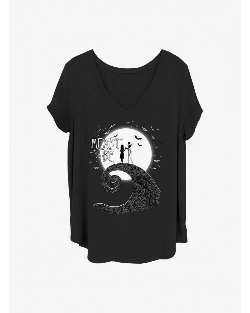 Disney The Nightmare Before Christmas Meant To Be Girls T-Shirt Plus Size $9.25 T-Shirts