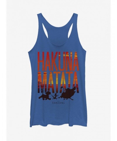 Lion King Hakuna Matata Sunset Girls Tanks $9.07 Tanks