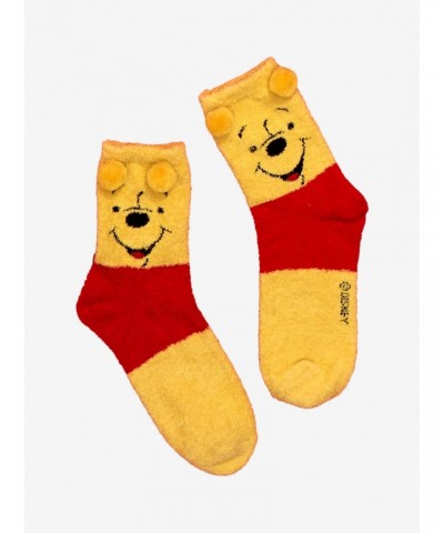 Disney Winnie The Pooh Pom Ears Fuzzy Socks $7.45 Socks