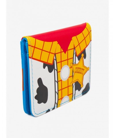 Disney Pixar Toy Story Woody Character Close Up Wallet Id Fold Over Snap $9.26 Wallets