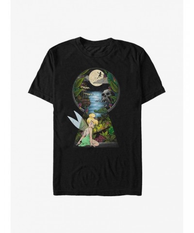 Disney Tinker Bell Keyhole To Neverland T-Shirt $10.76 T-Shirts