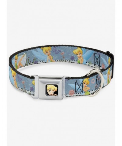 Disney Tinker Bell Garden Poses Seatbelt Buckle Dog Collar $8.47 Pet Collars