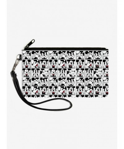 Disney Mickey Mouse Blocks Canvas Zip Clutch Wallet $10.45 Wallets