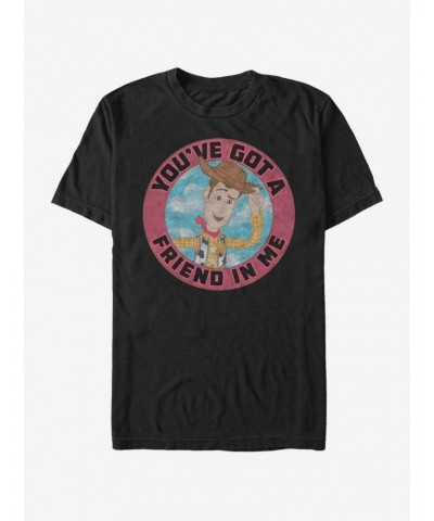 Disney Pixar Toy Story Friend in Me Woody Circle T-Shirt $9.46 T-Shirts