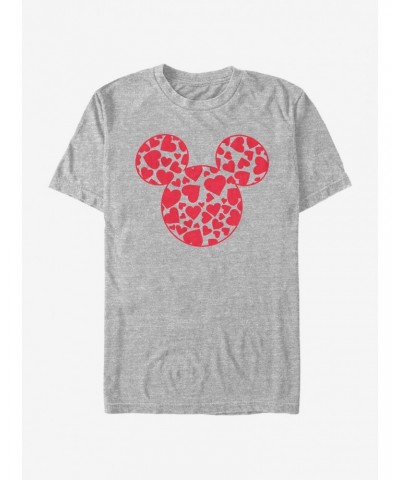 Disney Mickey Mouse Mickey Hearts Fill T-Shirt $7.17 T-Shirts