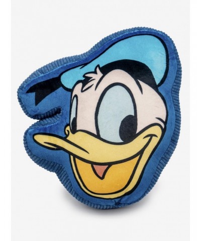 Disney Donald Duck Smiling Face Blue Plush Squeaker Dog Toy $10.24 Toys