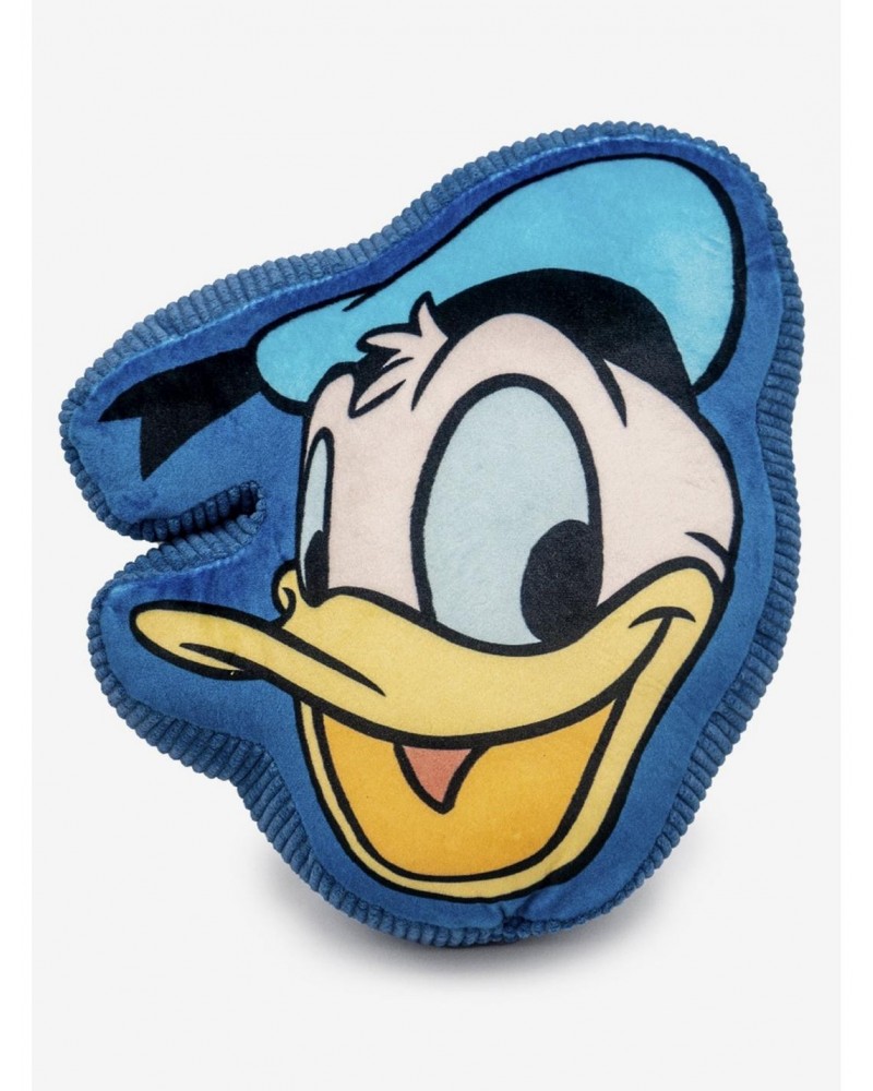 Disney Donald Duck Smiling Face Blue Plush Squeaker Dog Toy $10.24 Toys