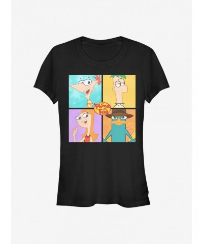 Disney Phineas And Ferb 4 Character Boxup Girls T-Shirt $9.96 T-Shirts