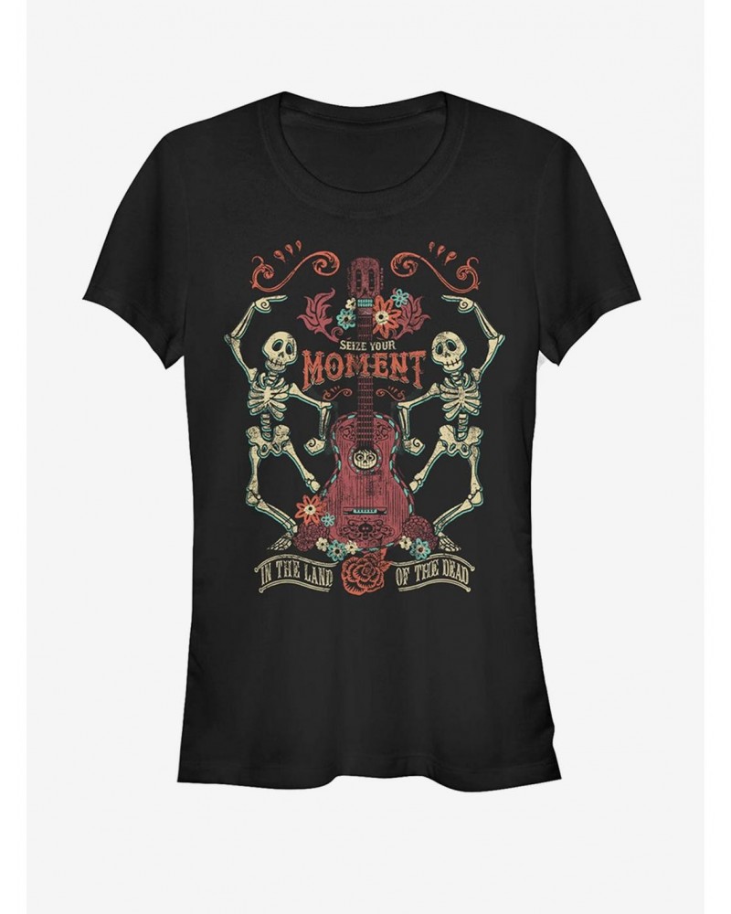 Disney Pixar Coco Seize Moment Skeleton Dance Girls T-Shirt $10.21 T-Shirts