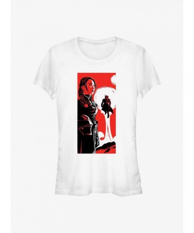 Star Wars The Book Of Boba Fett Fennec Boba Poster Girls T-Shirt $10.71 T-Shirts