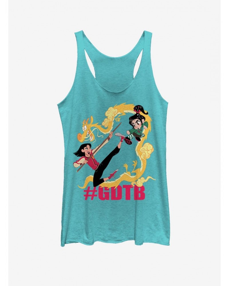 Disney Ralph Breaks The Internet Mulan Teal Girls Tank Top $8.29 Tops