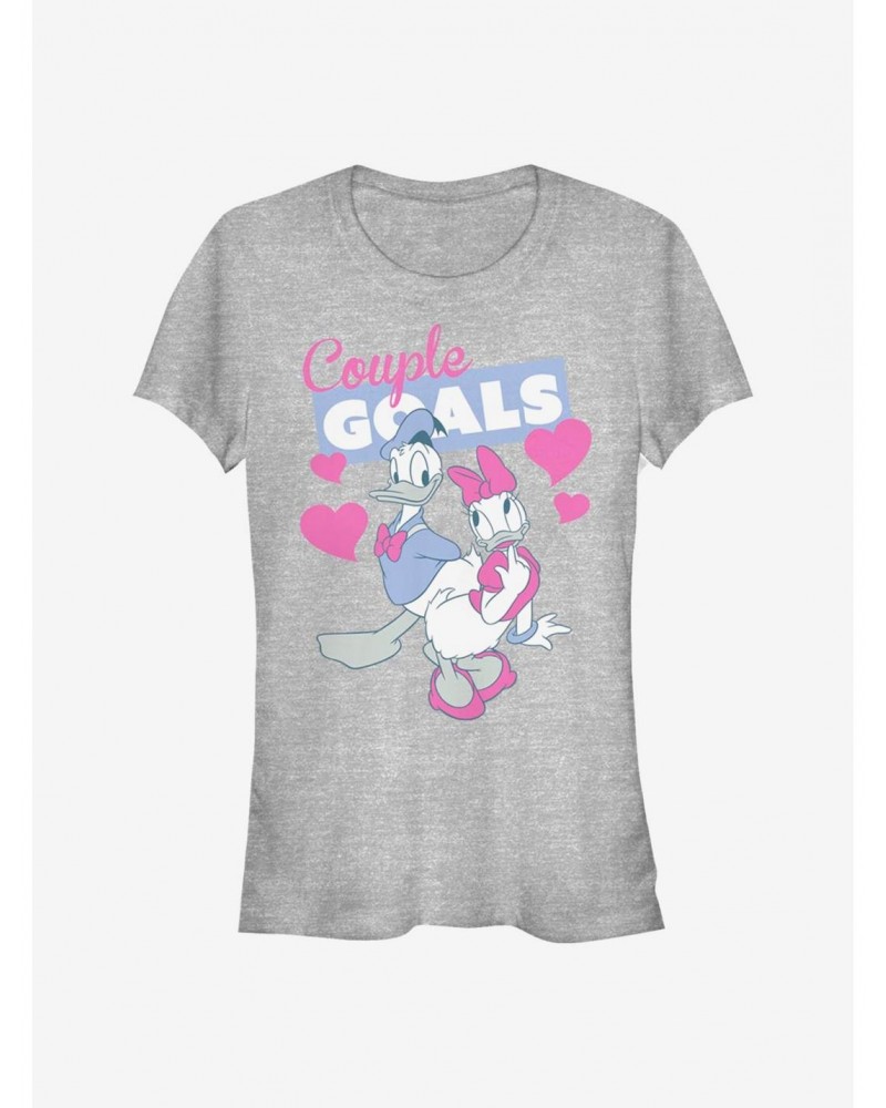 Disney Donald Duck Couple Goals Girls T-Shirt $8.47 T-Shirts