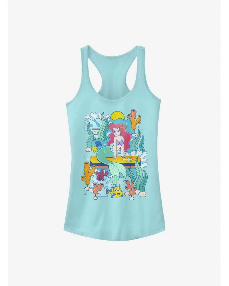 Disney The Little Mermaid Mermaid Jam Girls Tank $12.45 Tanks