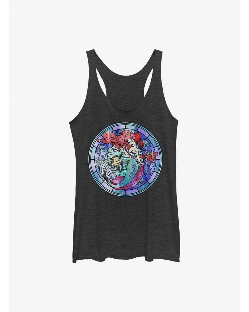 Disney The Little Mermaid Ariel Stained Glass Girls Tank $11.91 Tanks